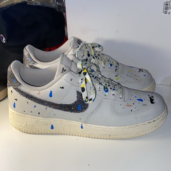 Nike Air Force '07 LV8 'Paint Splatter Light Bone'